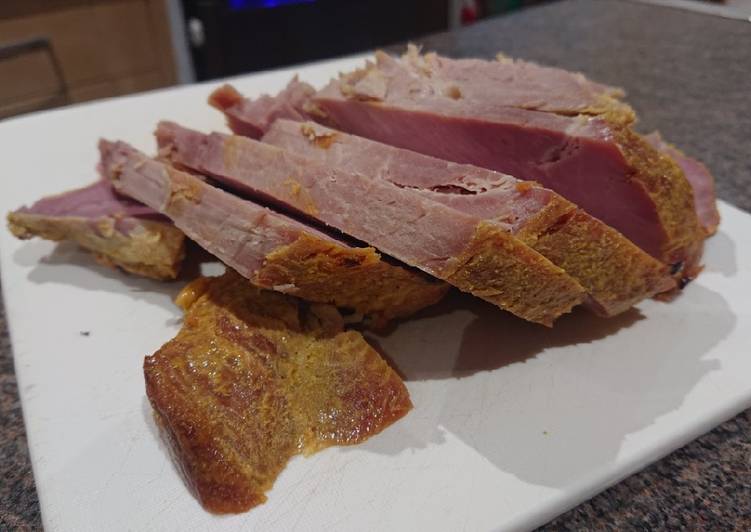 Step-by-Step Guide to Prepare Super Quick Homemade Honey and Mustard Roasted Gammon