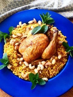صورة لوصفة دجاج الكبسة