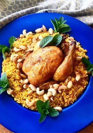 صورة لوصفة دجاج الكبسة