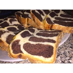 A picture of Leopard Bread (on stove).
