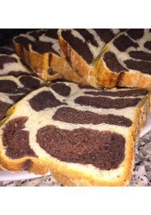 A picture of Leopard Bread (on stove).