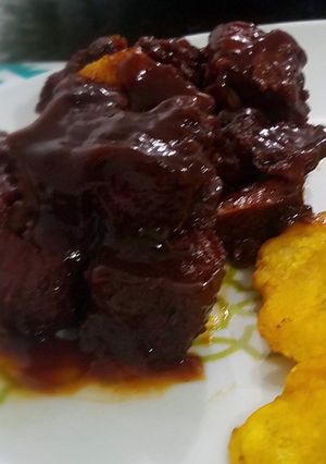 Una foto de Costillitas Ahumadas en salsa BBQ (sin horno)