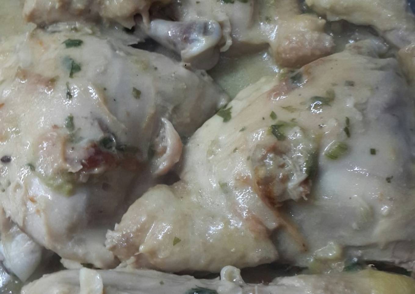 Pollo a la crema de apio 🍗🍗
