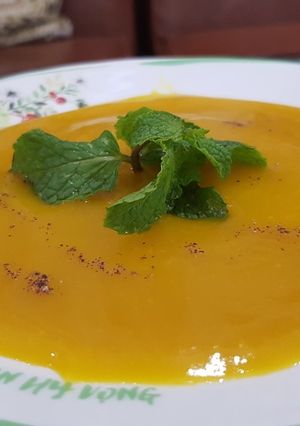 Hình của món Súp bí đỏ.