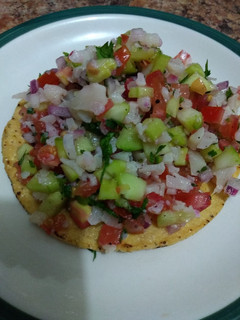 Una foto de Ceviche de coliflor