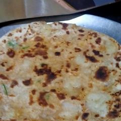 Aloo paratha A picture of Aloo paratha.