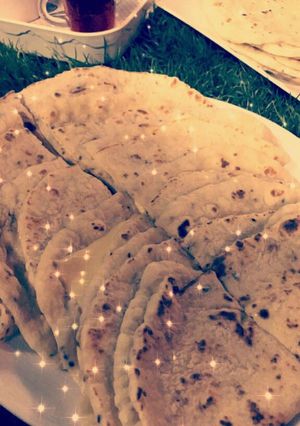 صورة لوصفة خبز على الصاج