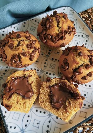 Une photo de Muffin sans beurre avec coeur coulant