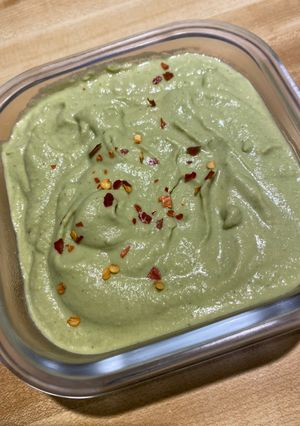 A picture of Jalapeño Cilantro Hummus.