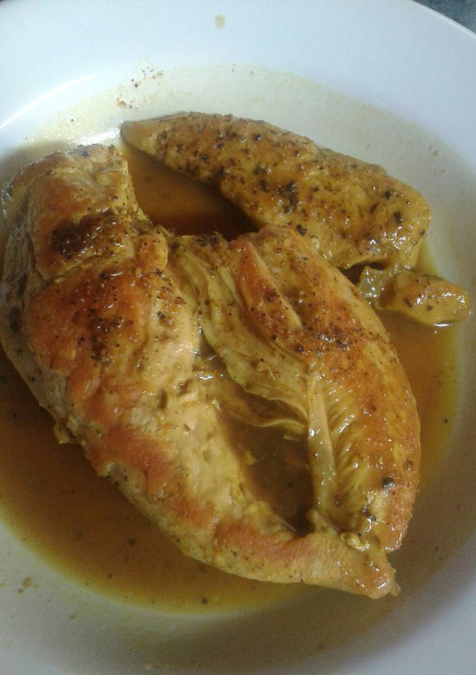 Una foto de Pechugas de pollo al curry
