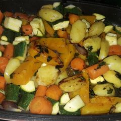 Pan Roasted vegetables A picture of Pan Roasted vegetables.