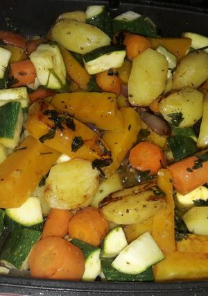 A picture of Pan Roasted vegetables.