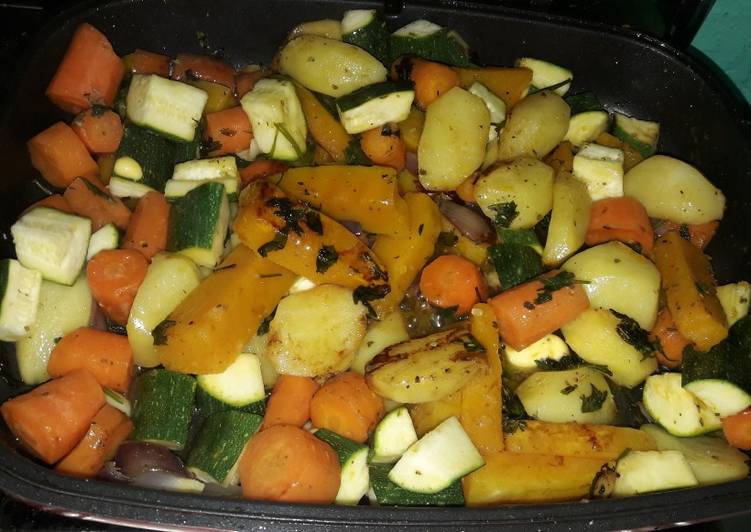 How to Prepare Homemade Pan Roasted vegetables