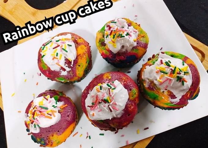 Recipe of Delicious Rainbow cup cakes