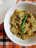 Jhinge Aloo Posto (Turai / Ridge Gourd with Poppy seed)
