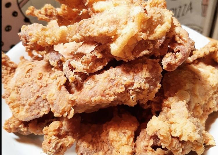 Langkah Mudah untuk Menyiapkan Kulit ayam crispy Anti Gagal