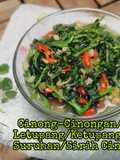 Tumis Daun Cinong-cinongan/Ketupang/Letupang/Suruhan/Sirih Cina
