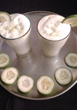 *குக்கும்பர் லஸ்ஸி* (சம்மர் ஸ்பெஷல்) செய்முறை முக்கிய புகைப்படம்