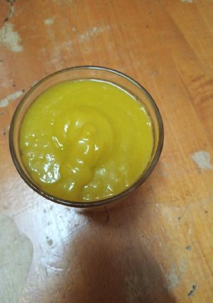 A picture of Mixed fruit smoothie(Mango,Avocado,Bananas and Ginger).