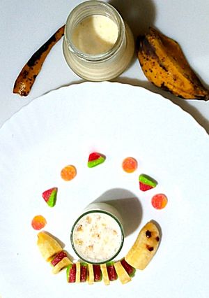 A picture of Banana milkshake.