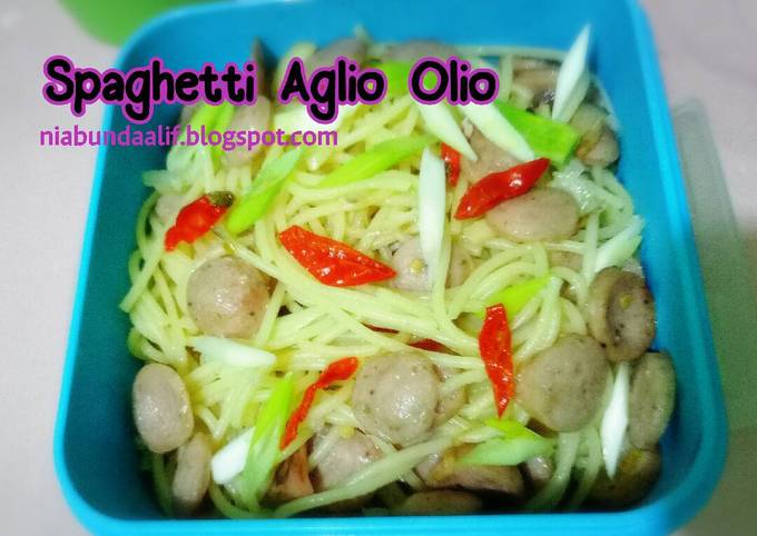 Bekal Suami - Spaghetti Aglio Olio foto resep utama