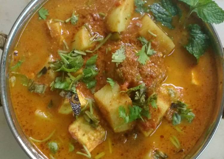 Recipes for Paneer Potato Curry
