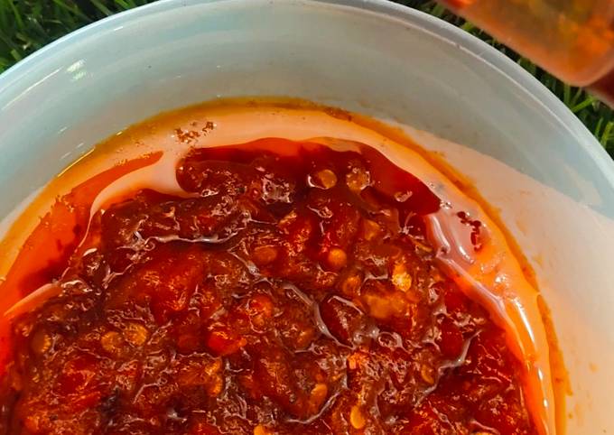 Sambal 'terasi' Roa dengan Boncabe