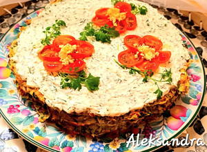 A picture of Appetizer "zucchini cake".