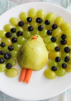 A picture of Peacock Fruit Platter.