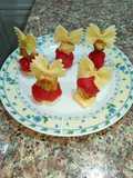 Apéro farfalles en brochettes