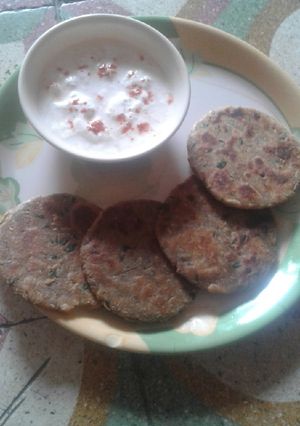 A picture of Chanki Dhebri(Gujarati recipe).
