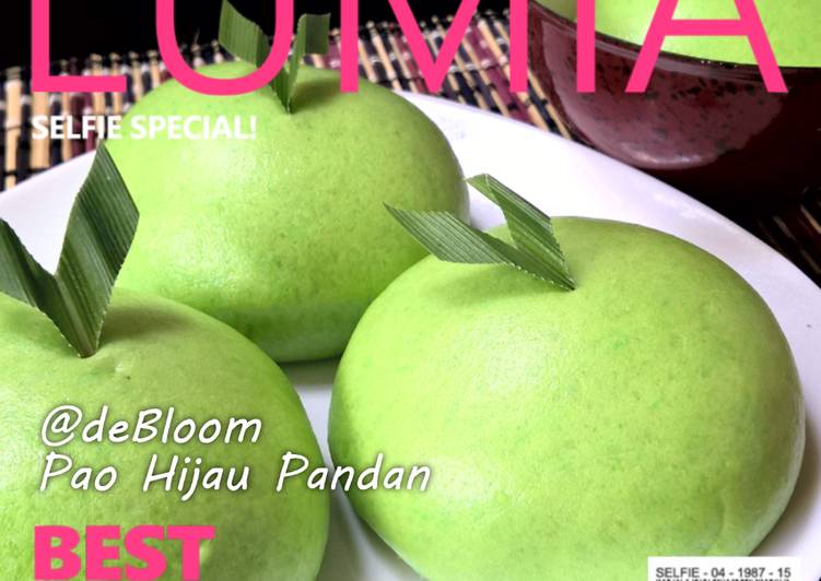 Resep 43. Pao Hijau Pandan Anti Gagal