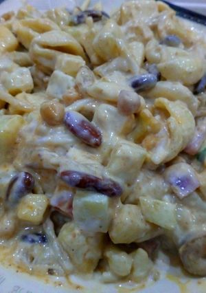A picture of Creamy mix pasta.