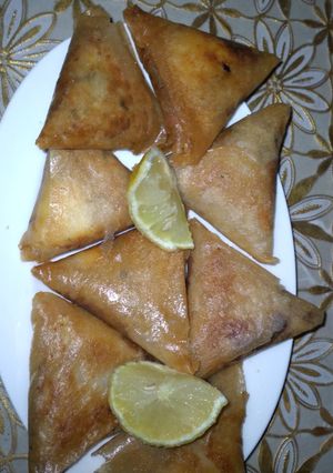 صورة لوصفة بوراك اللحم المفروم