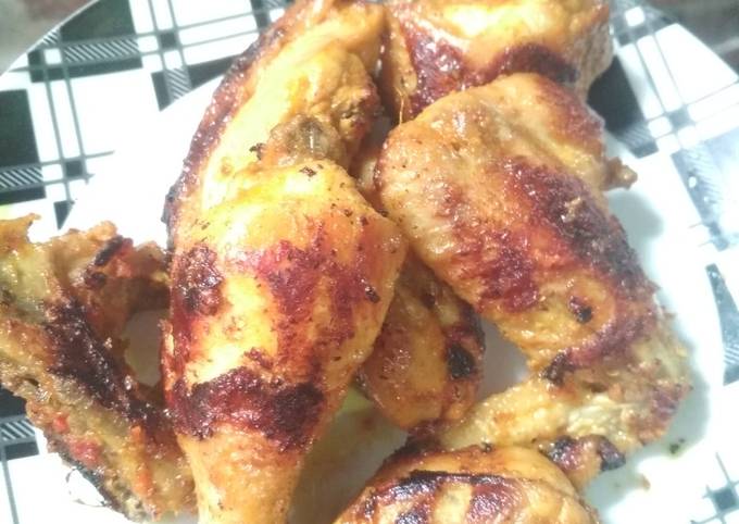 Resep Ayam panggang bumbu rujak Anti Gagal