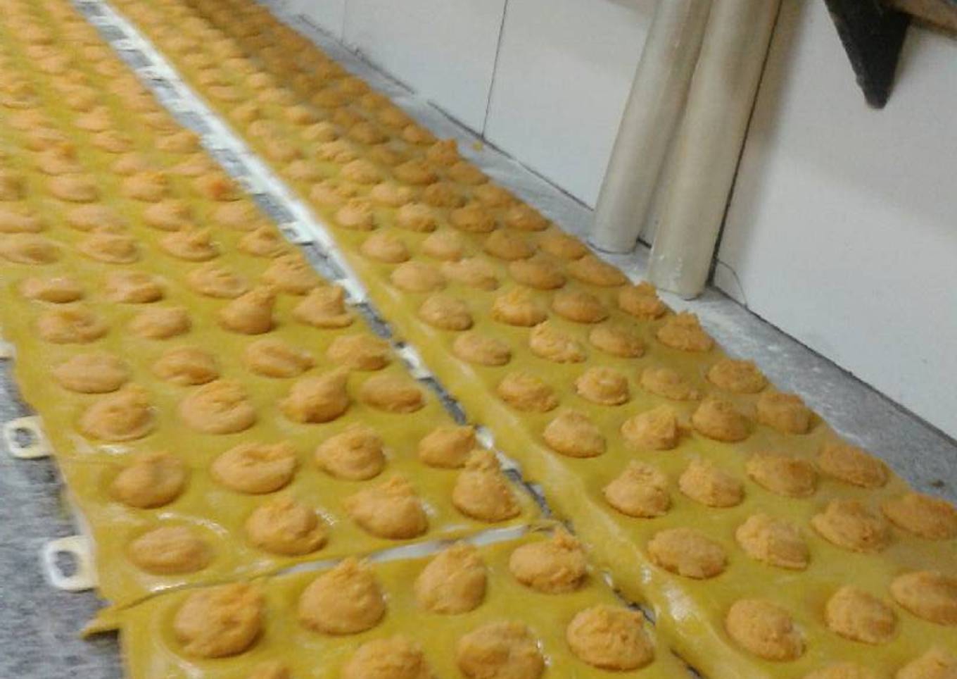 Sorrentinos de calabaza..producción a escala cocinero: Andrés Quevedo