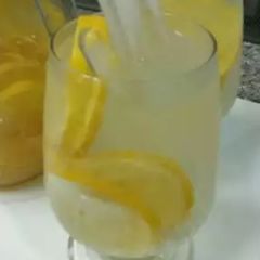 Fresh lemon juice in jar|| and lemonade A picture of Fresh lemon juice in jar|| and lemonade.
