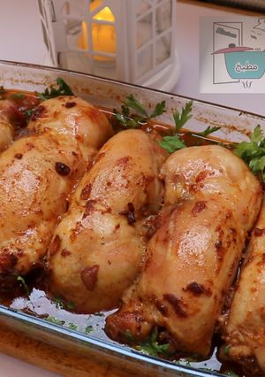 صورة لوصفة أفخاد الدجاج بخلطة الارز الرااااائعة