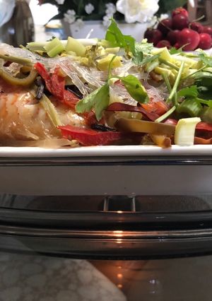 A picture of Steamed Red Tilapia.