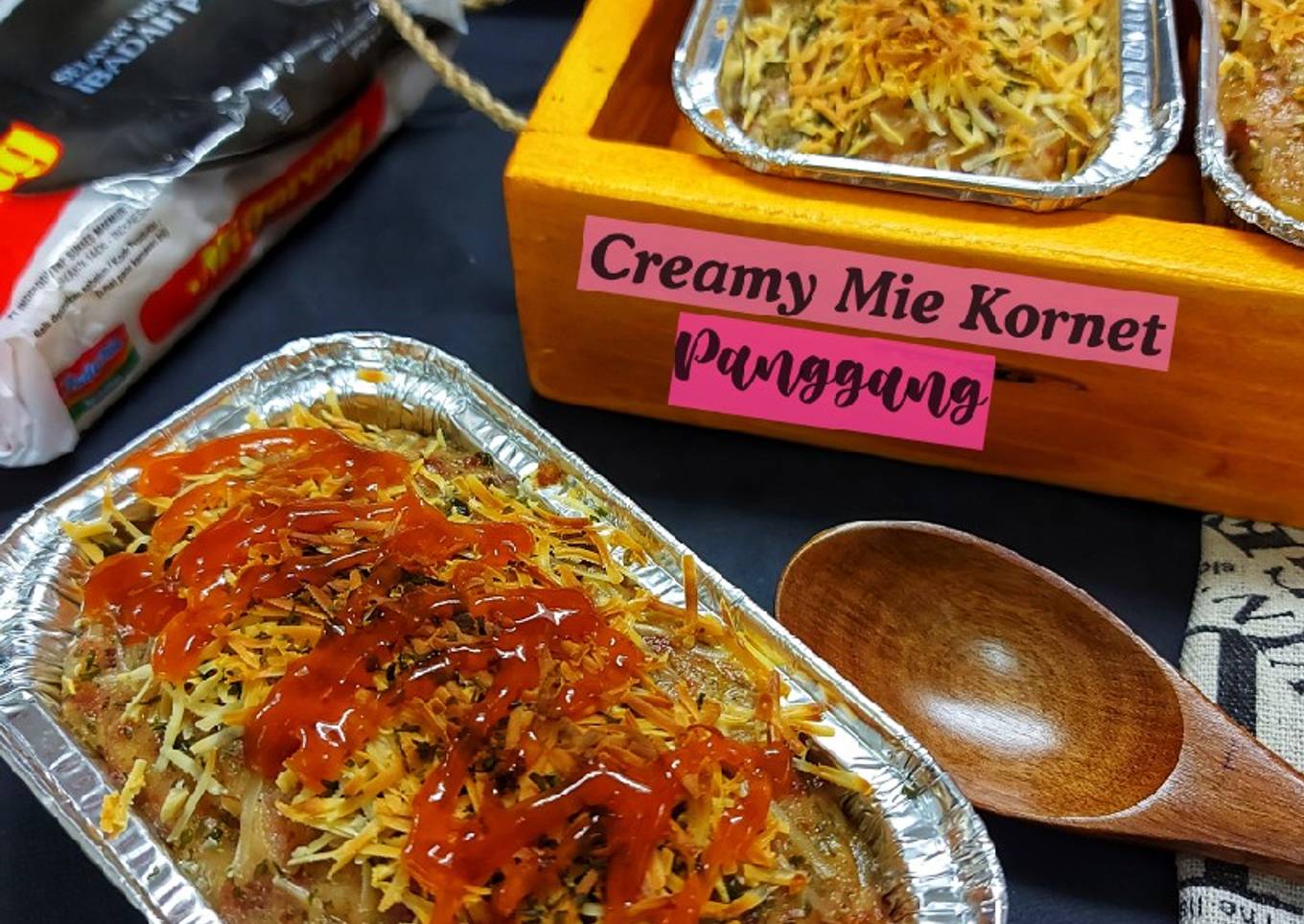 Creamy Mie Kornet Panggang