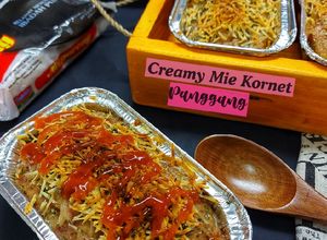 Foto resep Creamy Mie Kornet Panggang