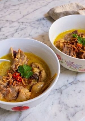 印尼椰奶雞 (Opor Ayam) 的食譜成品照片