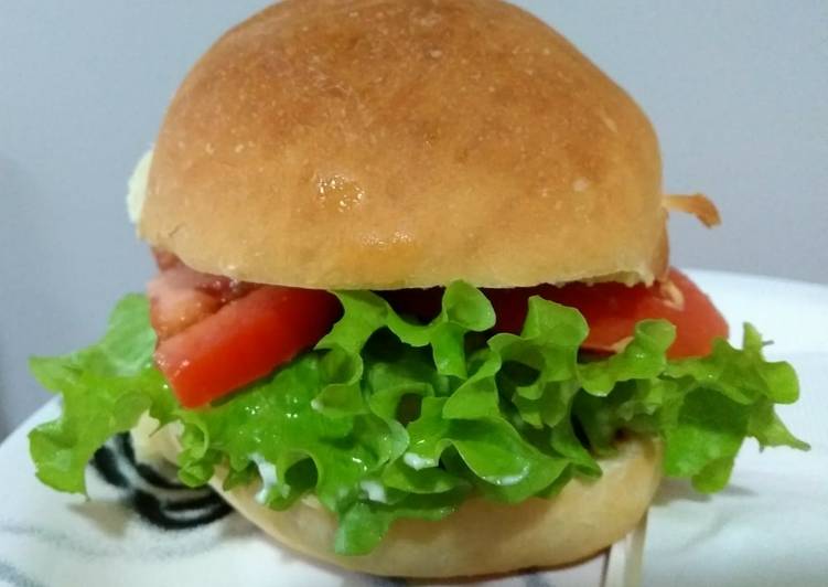 Pão de hambúrguer caseiro