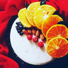 A picture of Eggless Mix fruit cake.