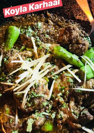 A picture of Koyla Karahi ❤❤.