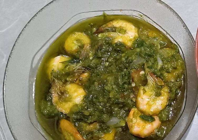 Resep Udang cabe ijo, Bisa Manjain Lidah