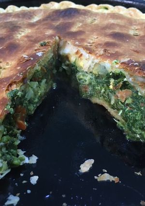 Una foto de Tarta de verduras 🥬🧅