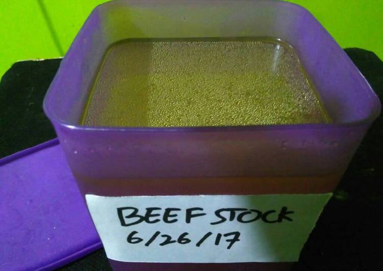 Kaldu sapi (Beef stock) + tips menyimpan agar tahan lama