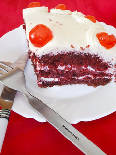 A picture of Red velvet cake.