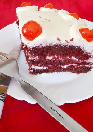 A picture of Red velvet cake.